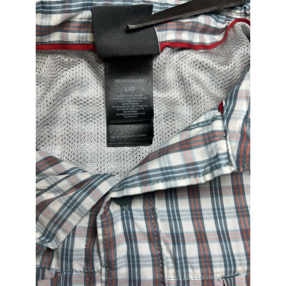 The North Face Shirt Mens Large Plaid Short Sleeve Button Up Shirt Performance - Picture 5 of 11